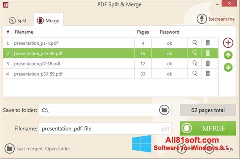 Скріншот PDF Split and Merge для Windows 8.1