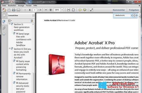 Скріншот Adobe Reader для Windows 8.1