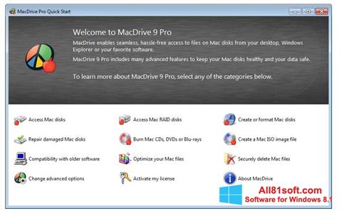 Скріншот MacDrive для Windows 8.1