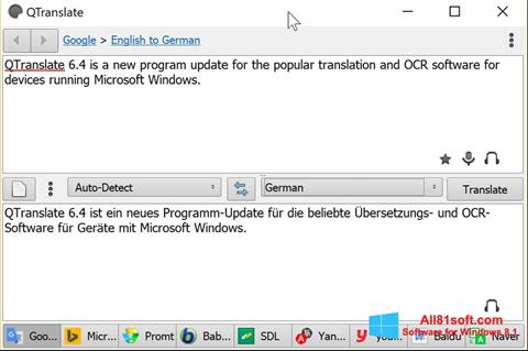 Скріншот QTranslate для Windows 8.1