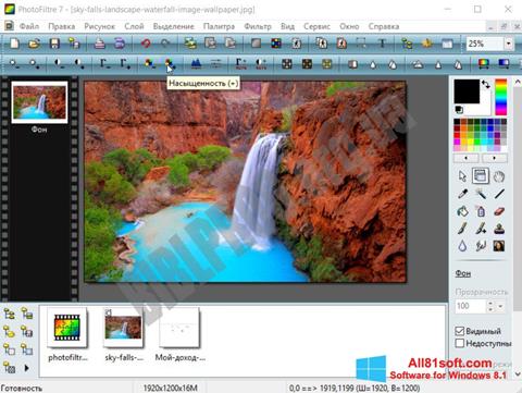 Скріншот PhotoFiltre для Windows 8.1