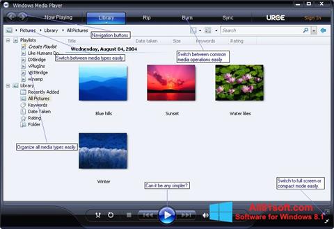 Скріншот Media Player для Windows 8.1
