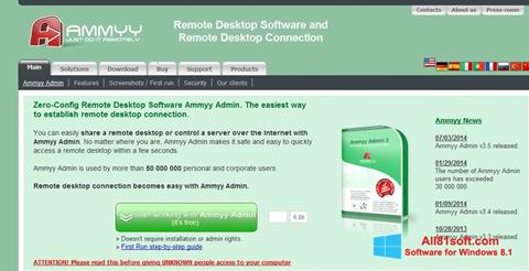 Скріншот Ammyy Admin для Windows 8.1