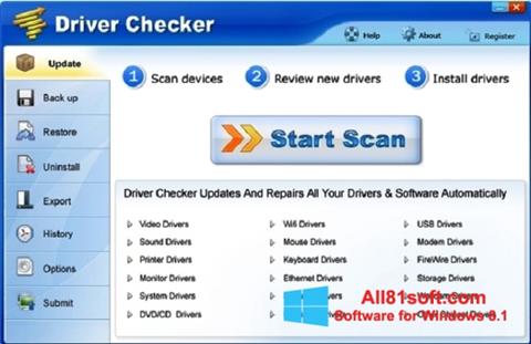 Скріншот Driver Checker для Windows 8.1
