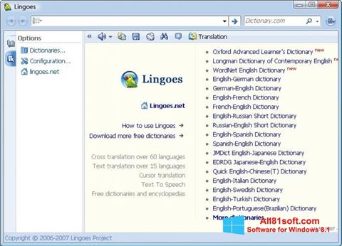 Скріншот Lingoes для Windows 8.1