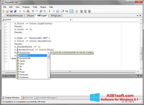 Скріншот Pascal ABC для Windows 8.1