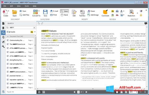 Скріншот ABBYY PDF Transformer для Windows 8.1