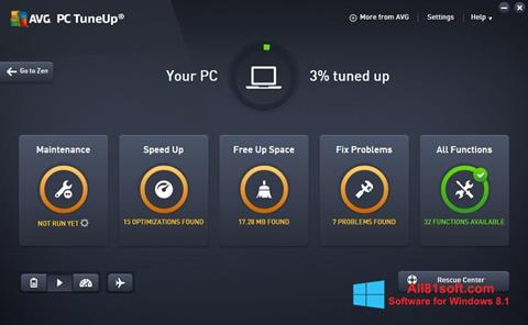 Скріншот AVG PC Tuneup для Windows 8.1