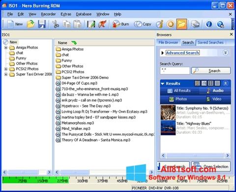 Скріншот Nero Burning ROM для Windows 8.1