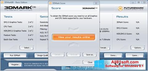 Скріншот 3DMark06 для Windows 8.1