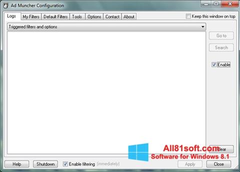 Скріншот Ad Muncher для Windows 8.1