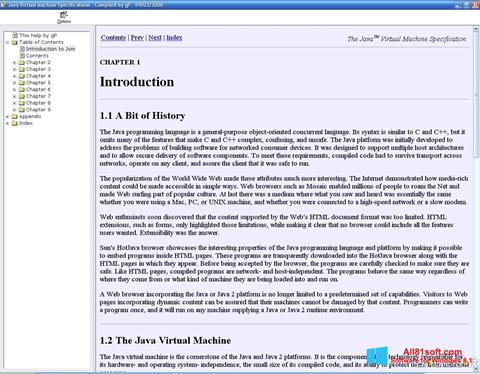 Скріншот Java Virtual Machine для Windows 8.1