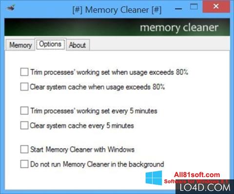 Скріншот Memory Cleaner для Windows 8.1