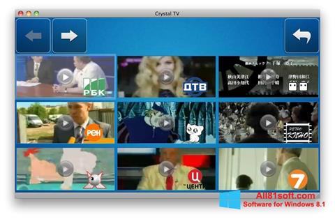 Скріншот Crystal TV для Windows 8.1