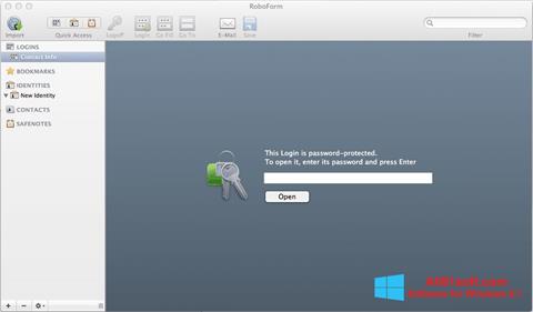 Скріншот RoboForm для Windows 8.1