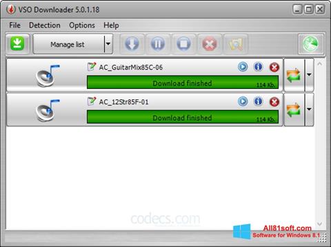 Скріншот VSO Downloader для Windows 8.1