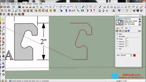 Скріншот SketchUp для Windows 8.1