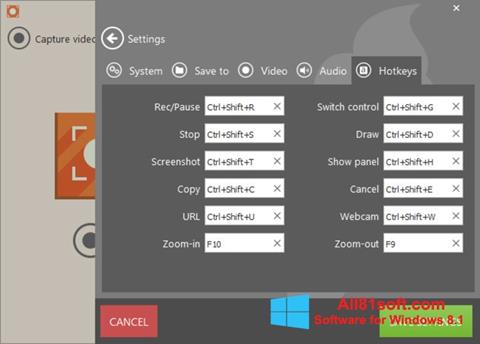 Скріншот Icecream Screen Recorder для Windows 8.1