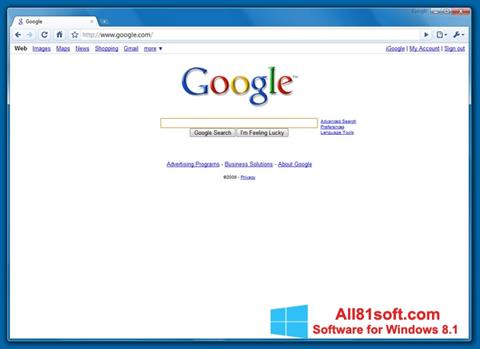 Скріншот Google Chrome Beta для Windows 8.1
