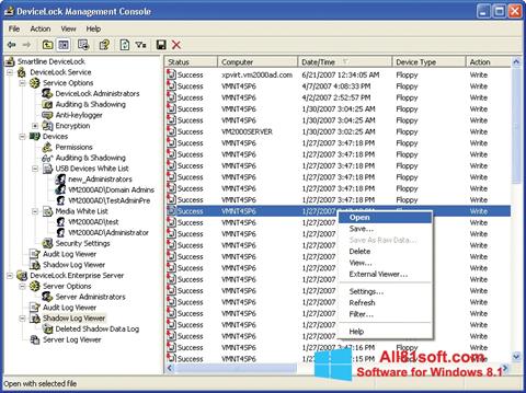 Скріншот DeviceLock для Windows 8.1