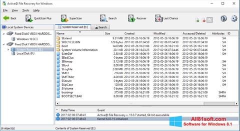 Скріншот Active File Recovery для Windows 8.1