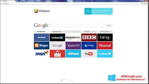 Скріншот Orbitum для Windows 8.1