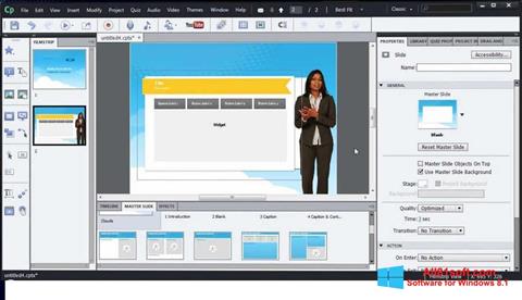 Скріншот Adobe Captivate для Windows 8.1