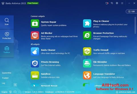 Скріншот Baidu Antivirus для Windows 8.1
