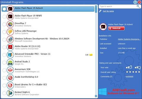 Скріншот Advanced Uninstaller PRO для Windows 8.1