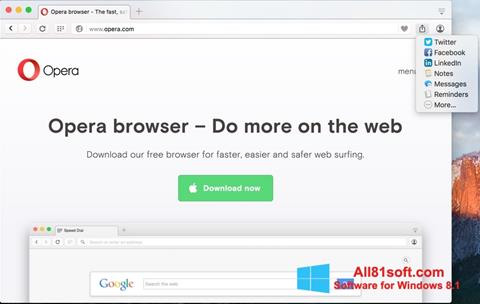 Скріншот Opera Turbo для Windows 8.1