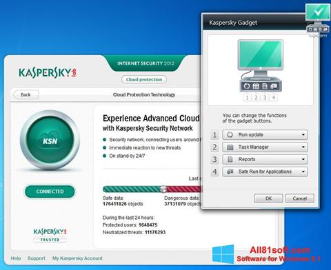 Скріншот Kaspersky Internet Security для Windows 8.1