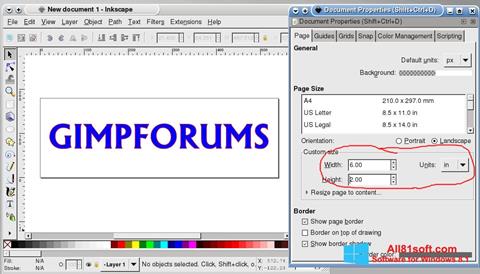 Скріншот Inkscape для Windows 8.1