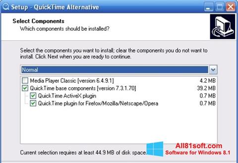 Скріншот QuickTime Alternative для Windows 8.1