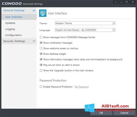 Скріншот Comodo Internet Security для Windows 8.1