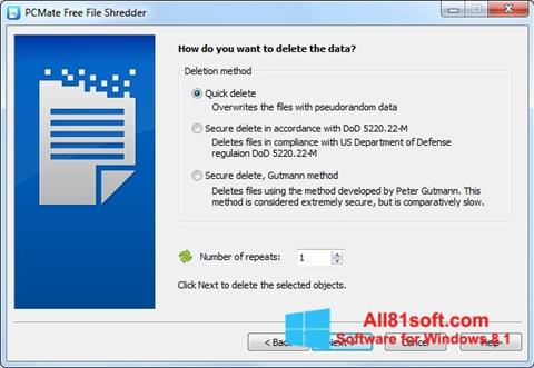 Скріншот File Shredder для Windows 8.1