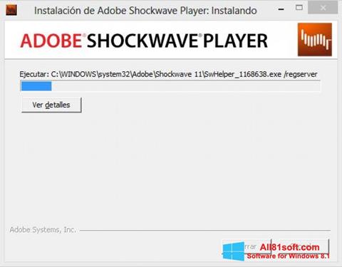 Скріншот Adobe Shockwave Player для Windows 8.1
