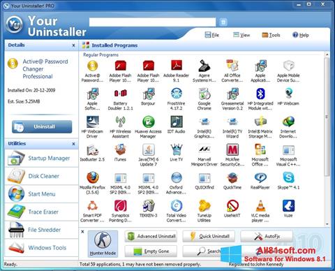 Скріншот Your Uninstaller для Windows 8.1