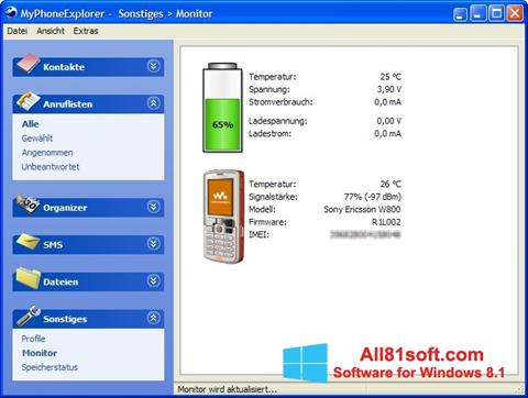 Скріншот MyPhoneExplorer для Windows 8.1