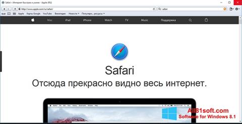Скріншот Safari для Windows 8.1