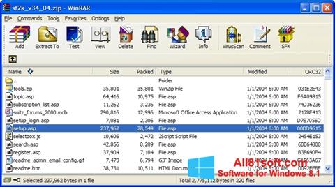 Скріншот WinRAR для Windows 8.1