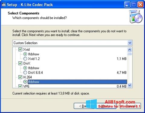 Скріншот K-Lite Codec Pack для Windows 8.1
