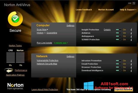 Скріншот Norton AntiVirus для Windows 8.1