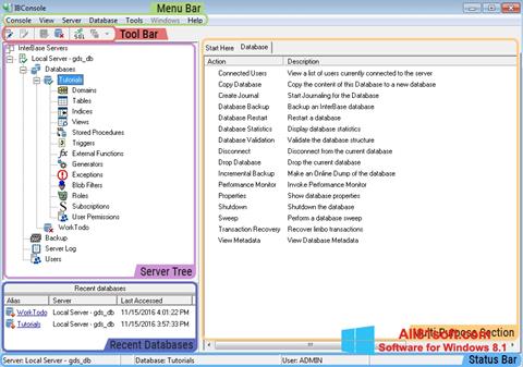 Скріншот InterBase для Windows 8.1