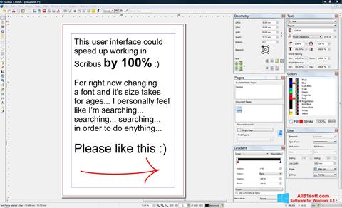 Скріншот Scribus для Windows 8.1