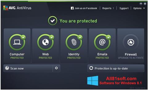 Скріншот AVG AntiVirus Pro для Windows 8.1