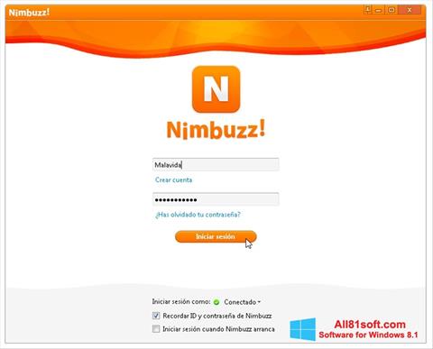 Скріншот Nimbuzz для Windows 8.1