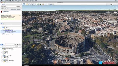 Скріншот Google Earth для Windows 8.1