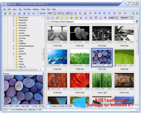 Скріншот FastStone Image Viewer для Windows 8.1