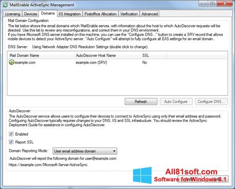 Скріншот Microsoft ActiveSync для Windows 8.1