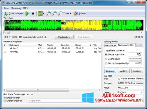 Скріншот MP3 Cutter для Windows 8.1
